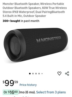 Portable Monster Bluetooth Speaker